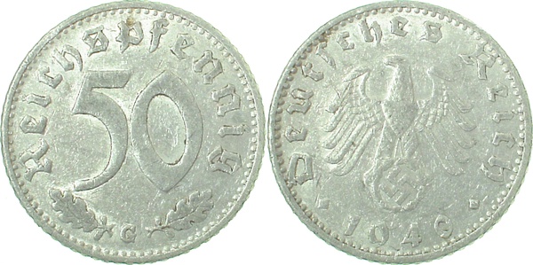37240G~2.5 50 Pfennig  1940G ss/vz J 372  