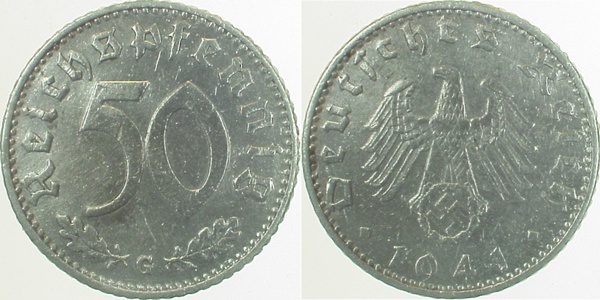 37241G~2.5 50 Pfennig  1941G ss/vz J 372  