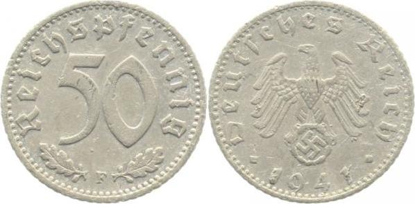 37241F~2.5 50 Pfennig  1941F ss/vz J 372  