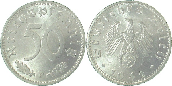 37242F~1.2 50 Pfennig  1942F prfr J 372  