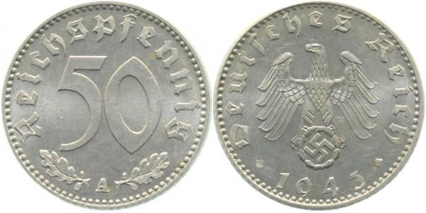 37243A~1.0 50 Pfennig  1943A stgl J 372  