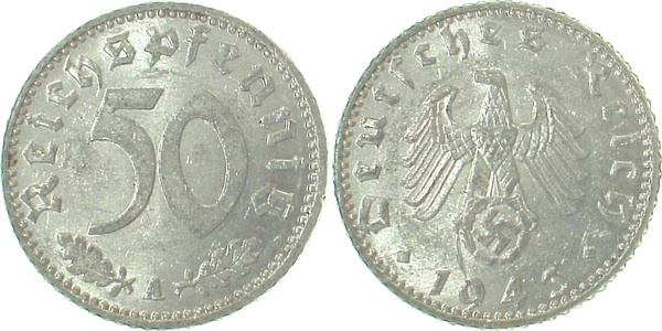 37243A~2.2 50 Pfennig  1943A f.vz J 372  