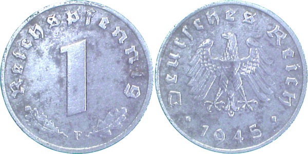 373b45F~3.0 1 Pfennig  1945F ss J 373b  