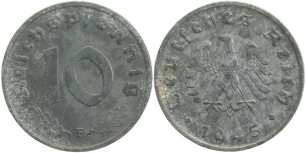 37545F~3.0 10 Pfennig  1945F ss J 371  