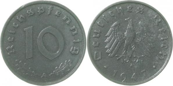 37547A~1.2 10 Pfennig  1947A prfr J 375  