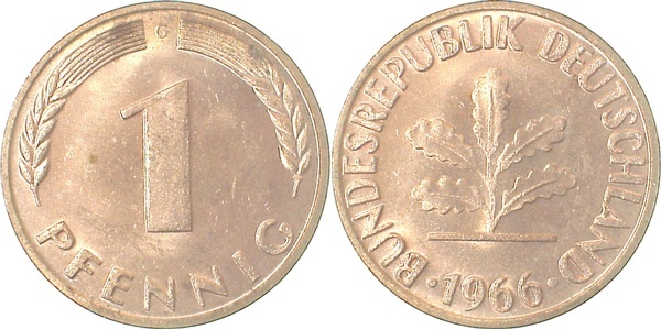 38066G~1.0 1 Pfennig  1966G stgl J 380  