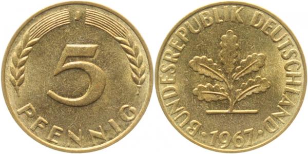 38267J~1.2 5 Pfennig  1967J bfr J 382  