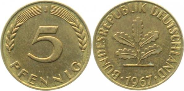 38267J~1.5 5 Pfennig  1967J f.bfr J 382  