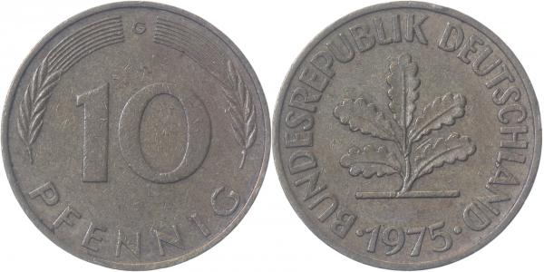 38375G~3.0v 10 Pfennig  1975G Ngb.47.2 ss Ngb.47.2  