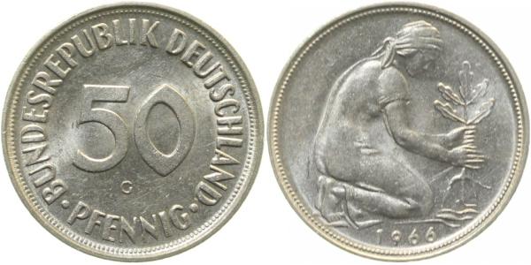 38466G~1.5 50 Pfennig  1966G f.bfr J 384  