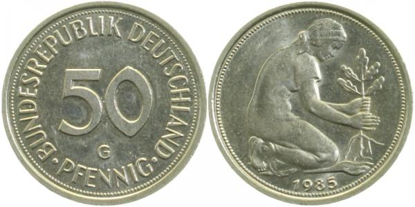 38485G~1.2 50 Pfennig  1985G bfr J 384  