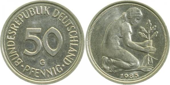 38485G~1.2 50 Pfennig  1985G bfr J 384  