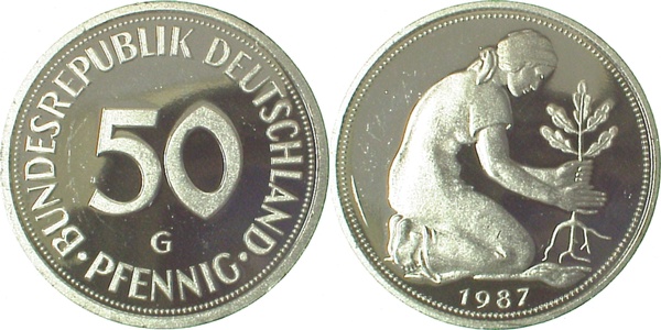 38487G~0.0 50 Pfennig  1987G PP J 384  