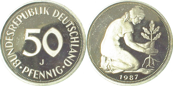 38487J~0.0 50 Pfennig  1987J PP J 384  