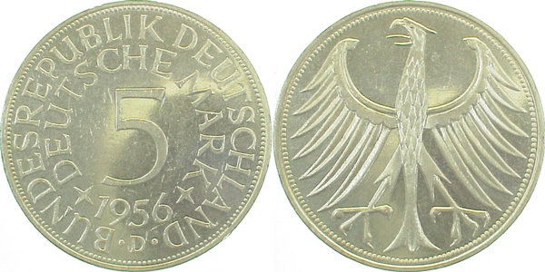 38756D~1.5a   1956D vz/stgl Erstabschlag (EA)! ! J 387  