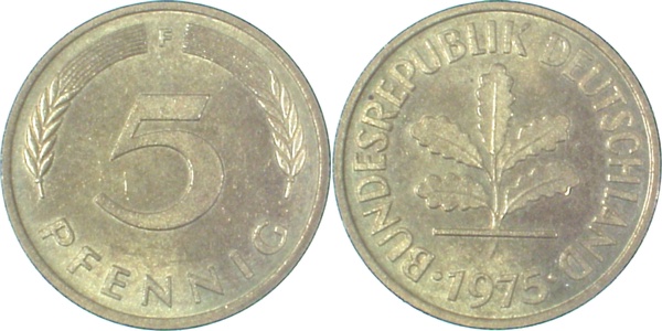 EPA-C61 5 Pfennig  1975F vz NGB 46.3  
