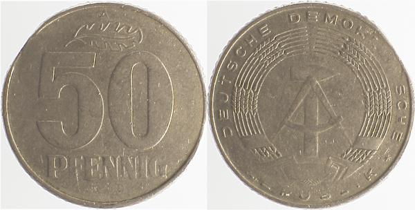 F1512--A3.0 50 Pfennig  DDR o.Jsz & Zainende J1512  