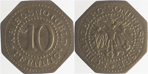 JN07---~2.2 10 Pfennig Schwarz.Sondershausen vz- JN07  