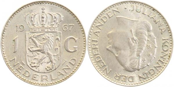 NL-1.0-67a 1 Gld. Niederlande 1967 unc NL-1.0  