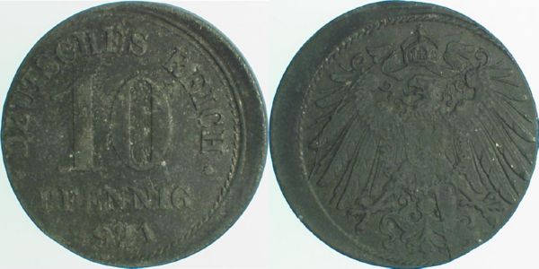 P29921-2.2 10 Pfennig  1921 D15 vz J 299  
