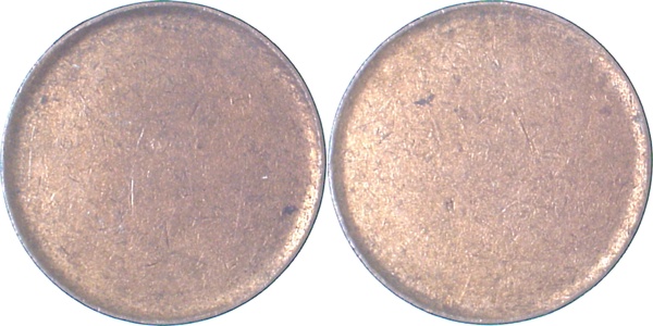 ROH380 1 Pfennig  Rohling Bund gestaucht J 380  