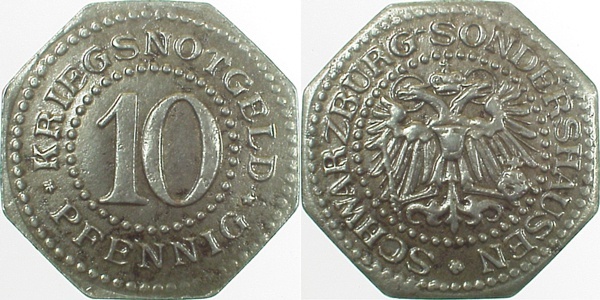 JN07---~2.8 10 Pfennig ss Schwarzburg-Sondersh.ss+ JN07  