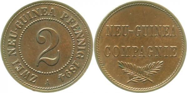 JN70294A~1.5 2 Pfennig  Neuguinea 1894A f.prfr JN 702  