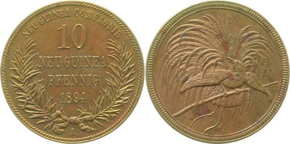 JN70394A~1.5d 10 Pfennig  N-Guinea 94A vz/st VS: kleiner Fleck !!!! JN 703  