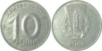 d 150350E~2.0b 10 Pfennig DDR 1950E RS: vz kl. Rollierspur J1503