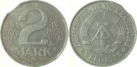     F151675A2.5 2 Mark  DDR großes Zainende ss/vz J1516 19,50 EUR Differenzbesteuert nach §25a UstG zzgl. Versand