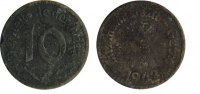 d JL01~3.5 10 Pfennig Litzmannstadt 1.Ausg.42 Mg. s/ss inkl. Expert.