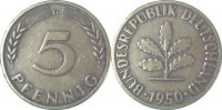 d 5 Pf EPA-C11 5 Pfennig  1950G ss NGB 7.5