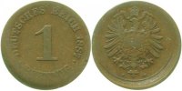 d 5 1 Pf P00187F3.5 1 Pfennig 1887F ca. D10 s/ss J 001