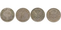 d 013n00G~3.5b 10 Pfennig 1900G s/ss 2 verschiedene Mzz. !!! J 013