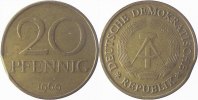     F1511a69-3.0 20Pfennig  DDR 1969 ss Zainende J1511a 9,00 EUR Differenzbesteuert nach §25a UstG zzgl. Versand