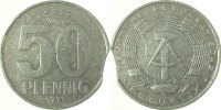     F151271A3.0 50 Pfennig  DDR 71A ss Zainende J1512 8,00 EUR Differenzbesteuert nach §25a UstG zzgl. Versand