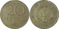 d  F1511b84A2.5 20Pfennig  DDR 1984A ss/vz kl.Zaine J1511b