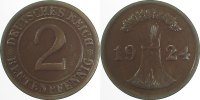 d 2.6 2 Pf U30724-2.6 2 Pfennig  24 o.Mzz. ss/vz J 307