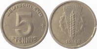 d 0 5 Pf F150248A3.0 5 Pfennig  DDR 48A Wulst a.Rand ss J1502