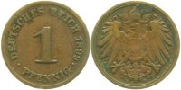 d 3.0 1 Pf 01099D~3.0 1 Pfennig 1899D vz J 010