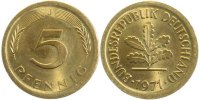  2 5 Pf   U38271J1.2 5 Pfennig  1971J ungestaucht und ohne Ring geprägt ... 185,00 EUR Differenzbesteuert nach §25a UstG zzgl. Versand