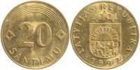 d 20 Santimu F38392-~-Lettland auf BRD 10 Pfennig -Rohling Archiv Franquinet J 383