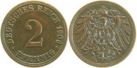  2 Pf   01106A2.5V 2 Pfennig  1906A Jzz. 6 wie eine 8 !!! J 011 13,00 EUR Differenzbesteuert nach §25a UstG zzgl. Versand