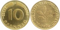 d 38350G~0.0 10 Pfennig 1950G PP 9000 Exemplare J 383