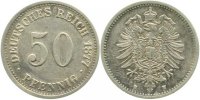 d 00777H~2.2 50 Pfennig 1877H vz- J 007