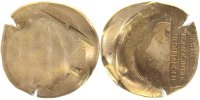 d PROB-5Gld-Nl 5 Gld Niederlande, einseitige Prägung, danach entwertet !!! RR J NL-5