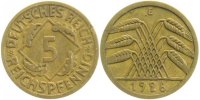 d 2.5 5 Pf 31626E~2.5 5 Pfennig 1926E ss/vz J 316