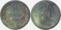 d 1 Rupie JN72210J~2.8b 1910J ss/vz/kl.Krätz. JN 722
