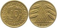 d 31731D~2.2 10 Pfennig 1931D fast vz !!! J 317