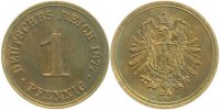 d 1.2 1 Pf 00177A~1.2 1 Pfennig 1877A prfr schöne Patina J 001